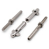 Bright Finish Flip Lock Kit for 3.2mm Wire Rope - Suits Metal Posts
