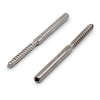 Bright Finish Lag Screw Kit for 3.2mm Wire Rope - Suits Timber Posts