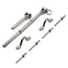 Bright Finish Rig Fork System with Saddles for 3.2mm Wire Rope - Suits Metal Posts