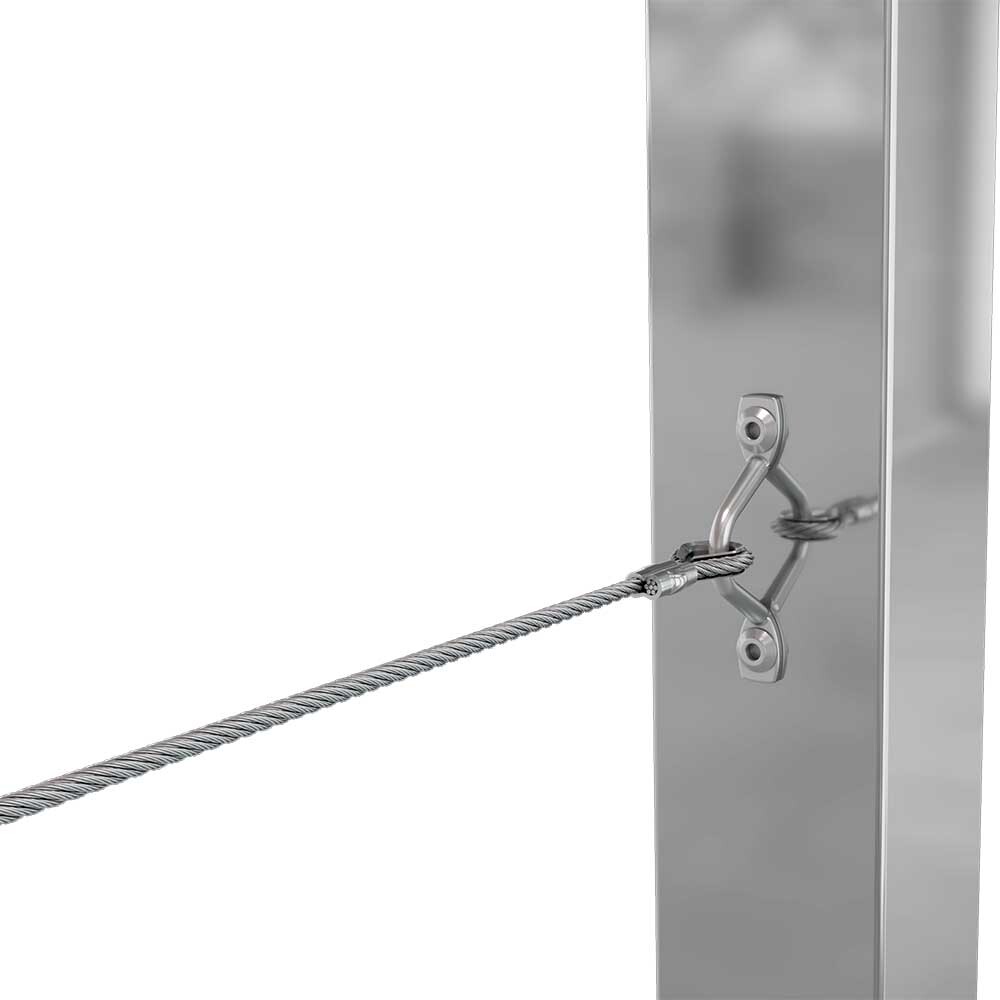 Bright Finish DIY Swaged Wire Balustrade (Supplied as components only) - DIY Rigging Screw System - Suits Metal Posts