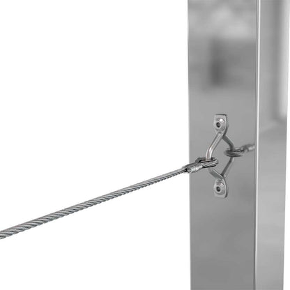 Bright Finish DIY Swaged Wire Balustrade (Supplied as components only) - DIY Rigging Screw System - Suits Metal Posts
