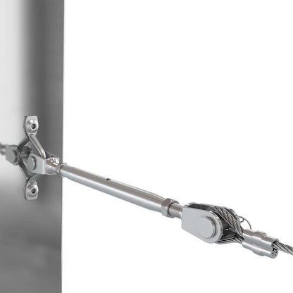 Bright Finish DIY Swaged Wire Balustrade (Supplied as components only) - DIY Rigging Screw System - Suits Metal Posts