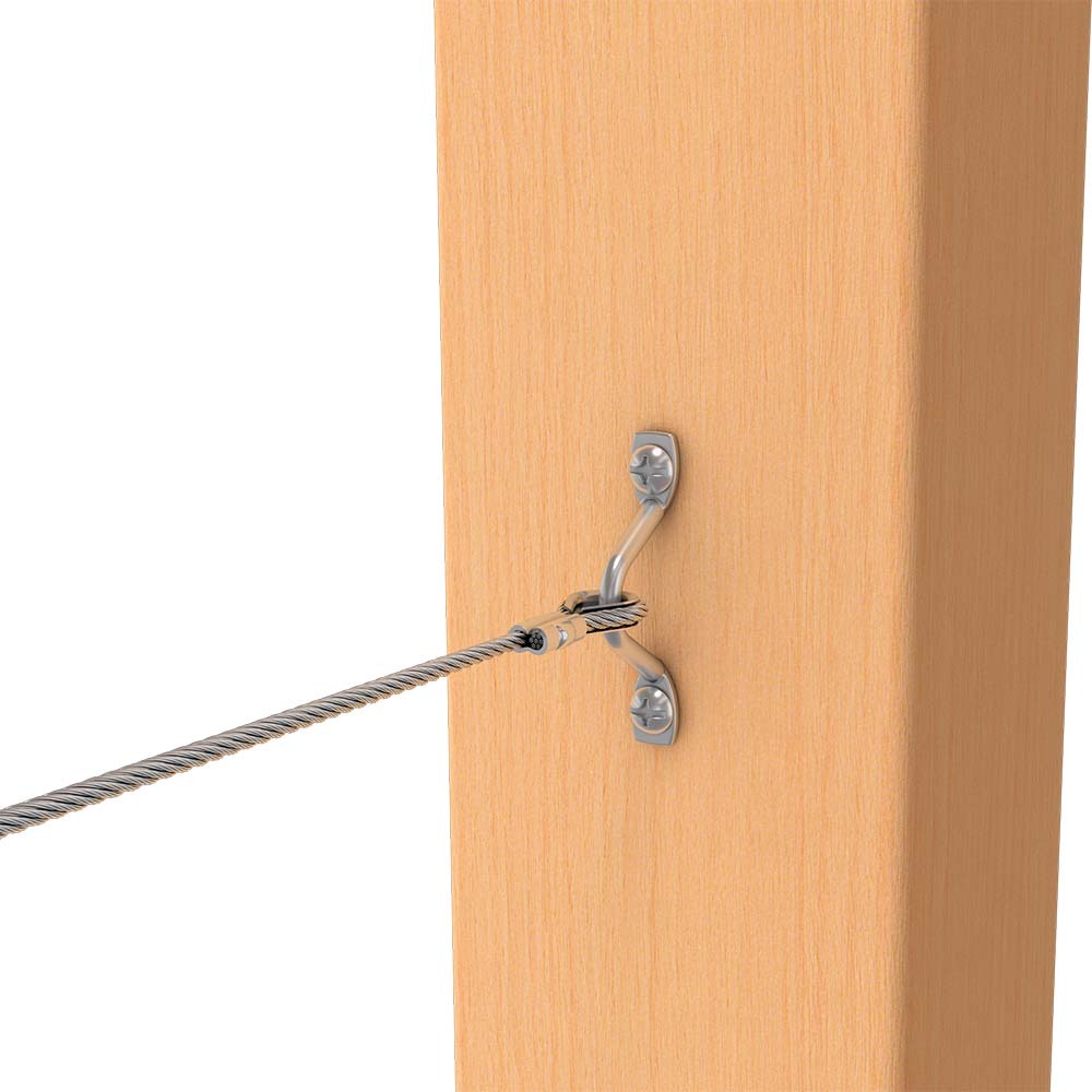 Bright Finish DIY Swaged Wire Balustrade (Supplied as components only) - DIY Rigging Screw System - Suits Timber Posts