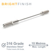 Bright Finish DIY Swaged Wire Balustrade (Supplied as components only) - DIY Tension Rod System - Suits Timber Posts